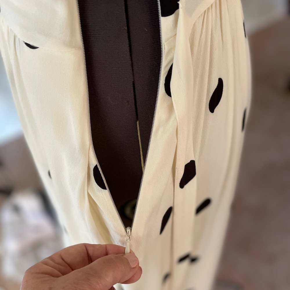 Maeve by Anthropologie White Midi Sundress with Puff Sleeves and V-Neck - Picture 8 of 16